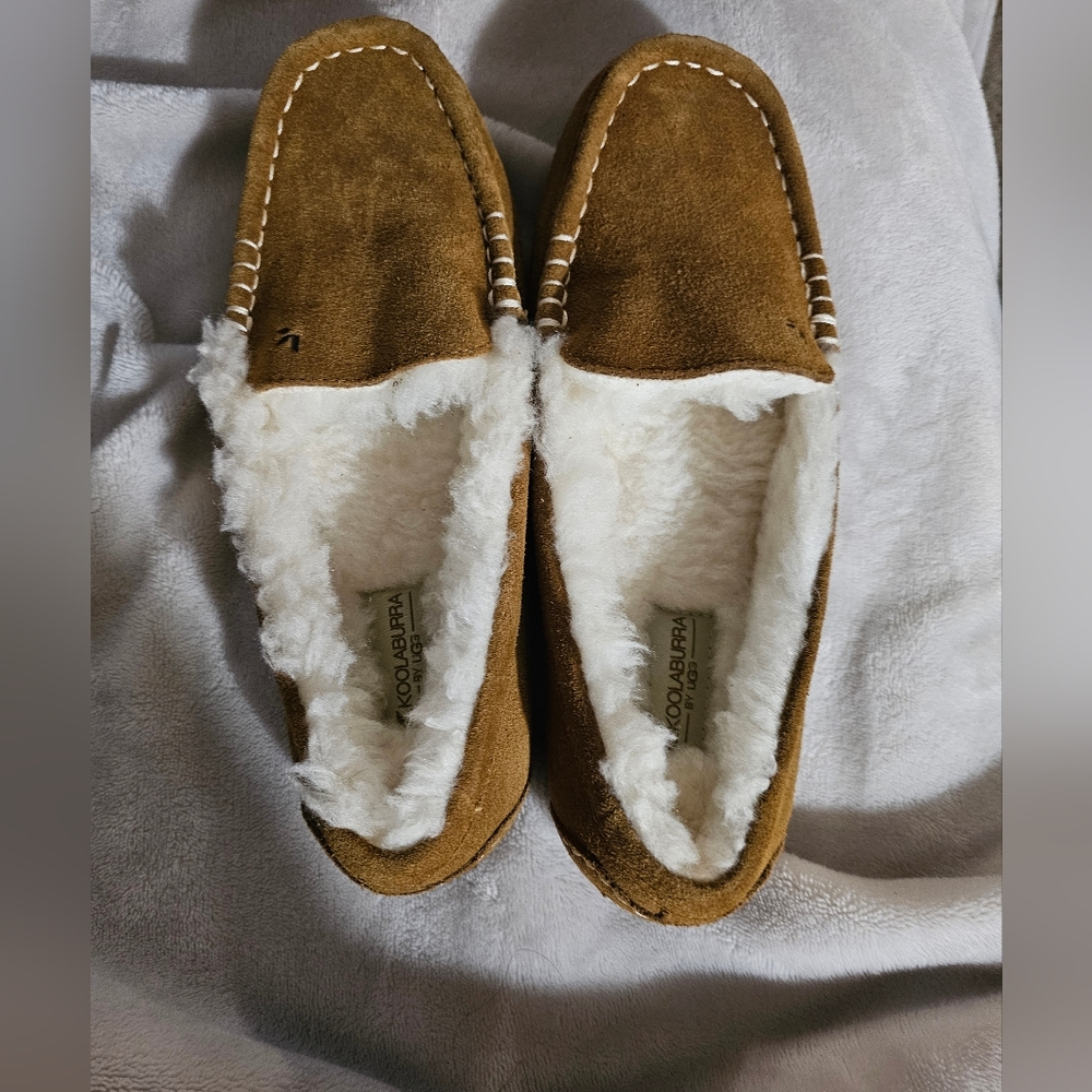 KOLABURRA MOCASSINES FAUX FUR LINING BRAND NEW SIZE 7